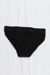 BASERANGE Stretch Flared Briefs UNEL Collection Ribbed Cotton Portugal BAS-UNEL-BL-000-HEI Black